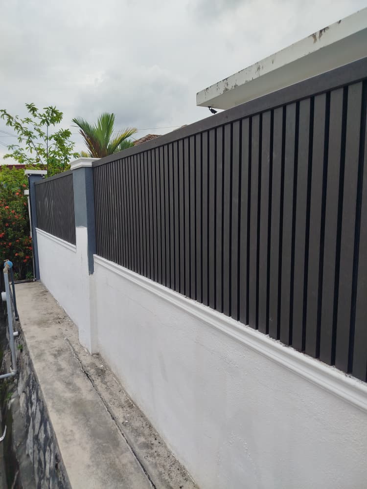 Elegance Charcoal Fluted Fence Installation at Seremban, Negeri Sembilan